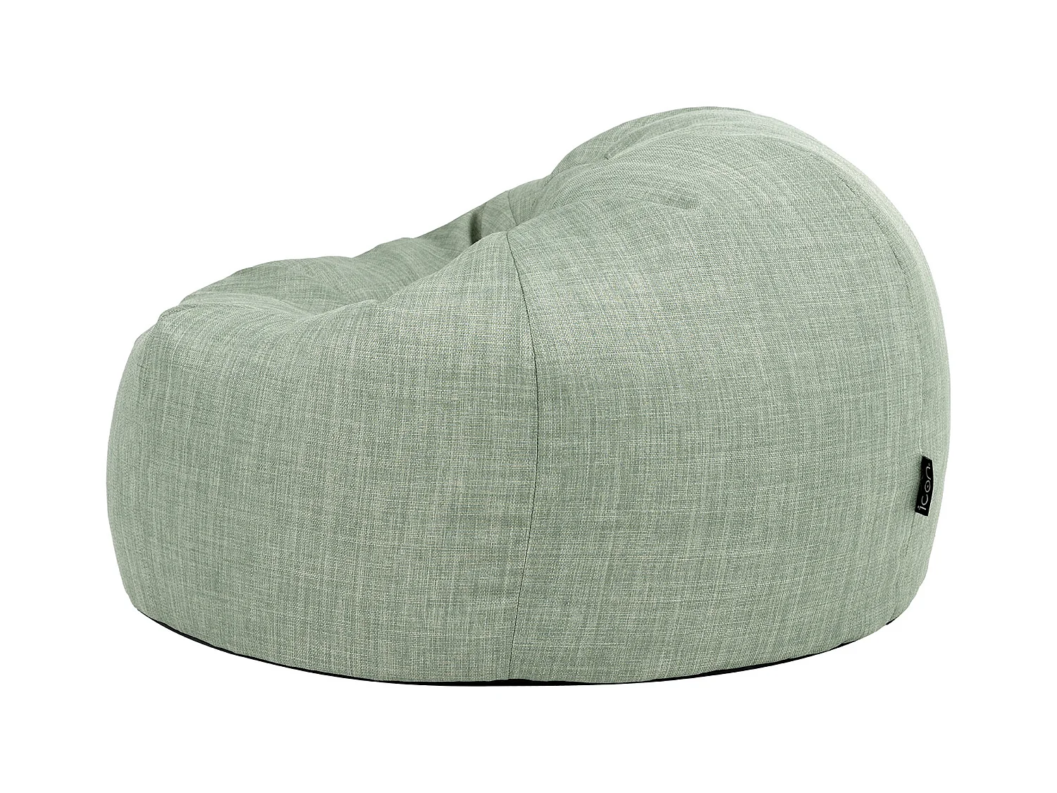 Pouf fauteuil classique extérieur en tissu tissé vert sauge - KINGSTON