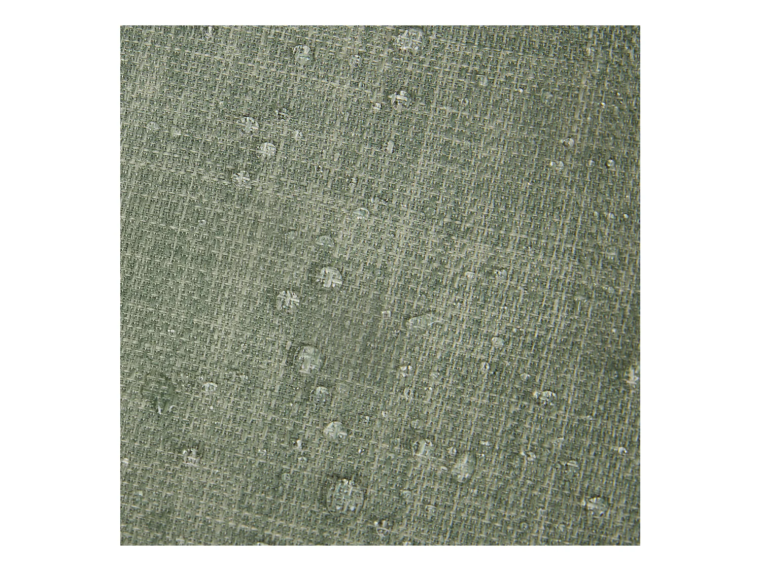 Pouf fauteuil classique extérieur en tissu tissé vert sauge - KINGSTON