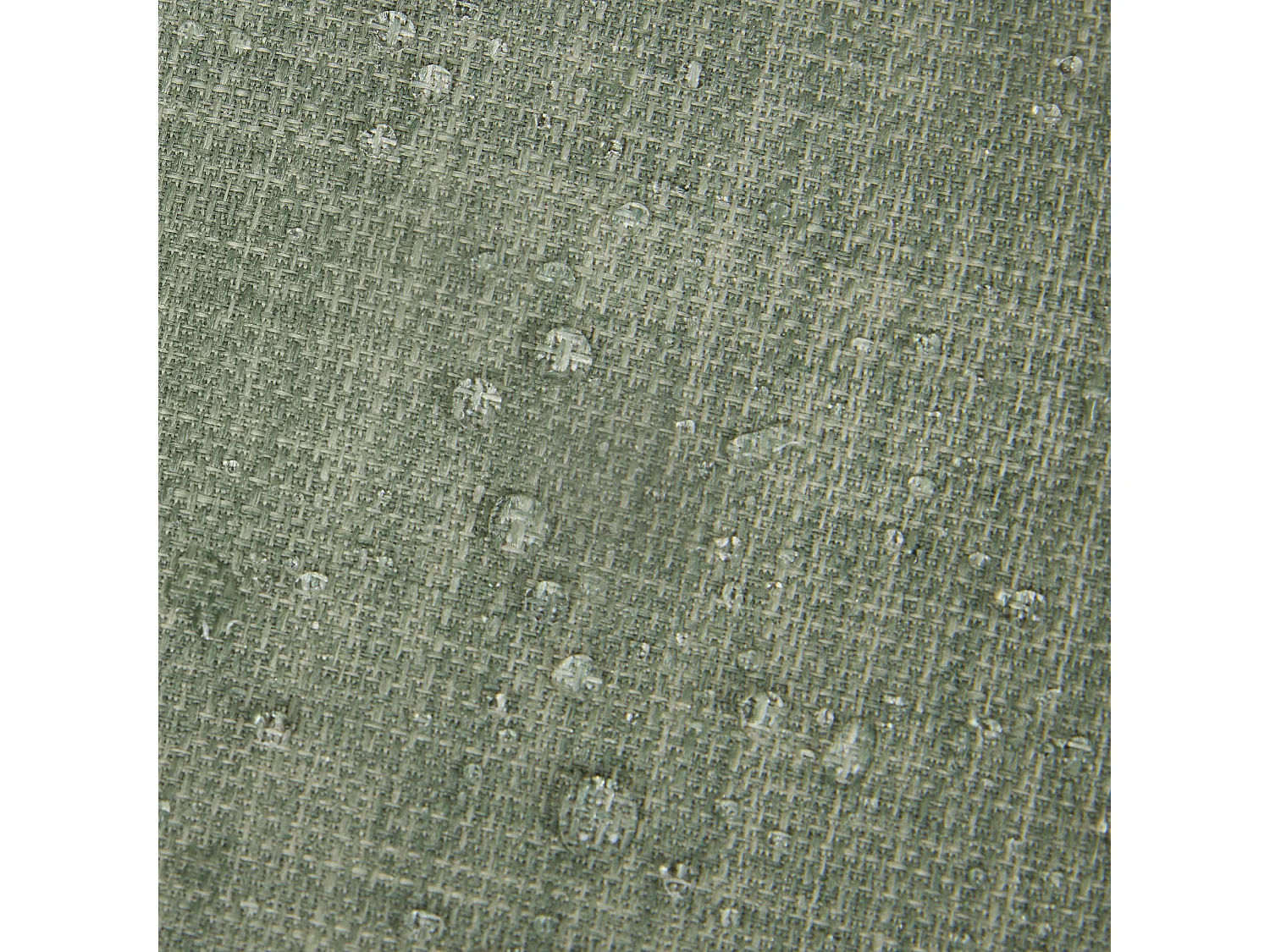 Pouf fauteuil d'intérieur et d'extérieur en tissu tissé vert sauge - NATALIA