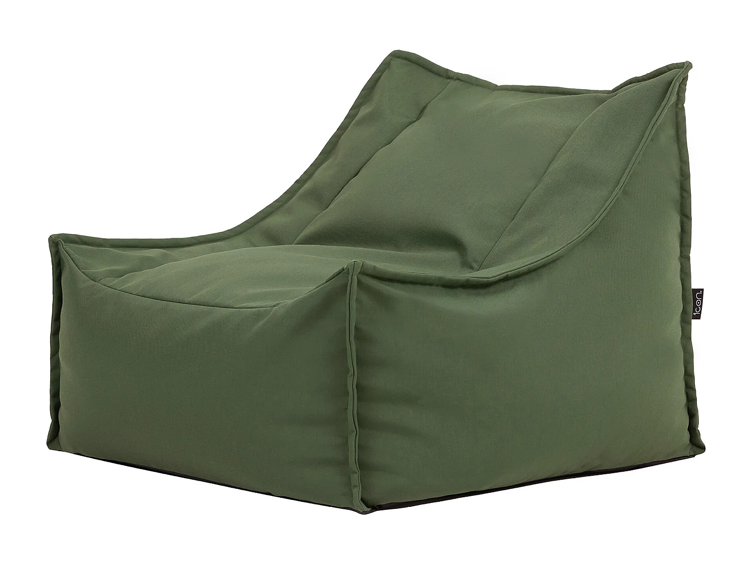 Pouf fauteuil d'extérieur en oléfine toutes saisons vert kaki - ALTO