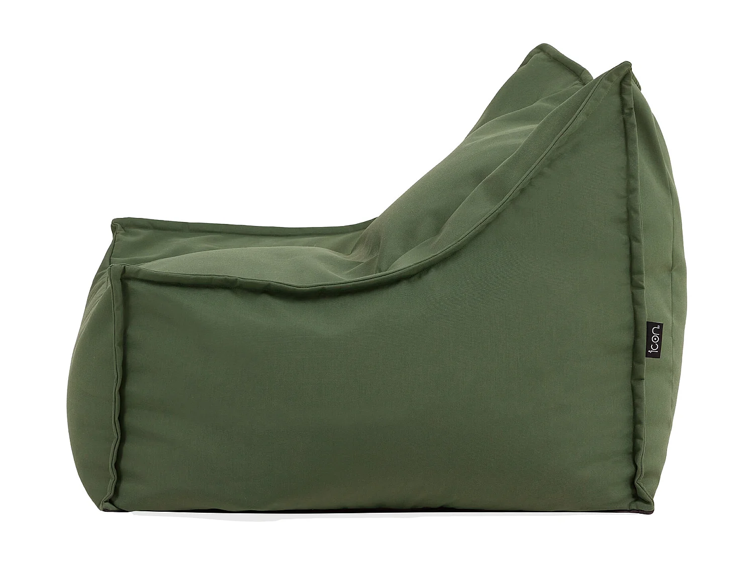 Pouf fauteuil d'extérieur en oléfine toutes saisons vert kaki - ALTO