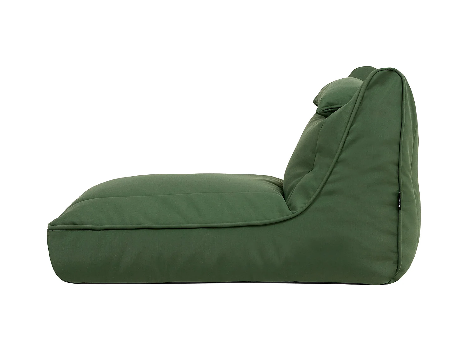 Pouf chauffeuse d'extérieur en oléfine toutes saisons vert kaki - NOVA