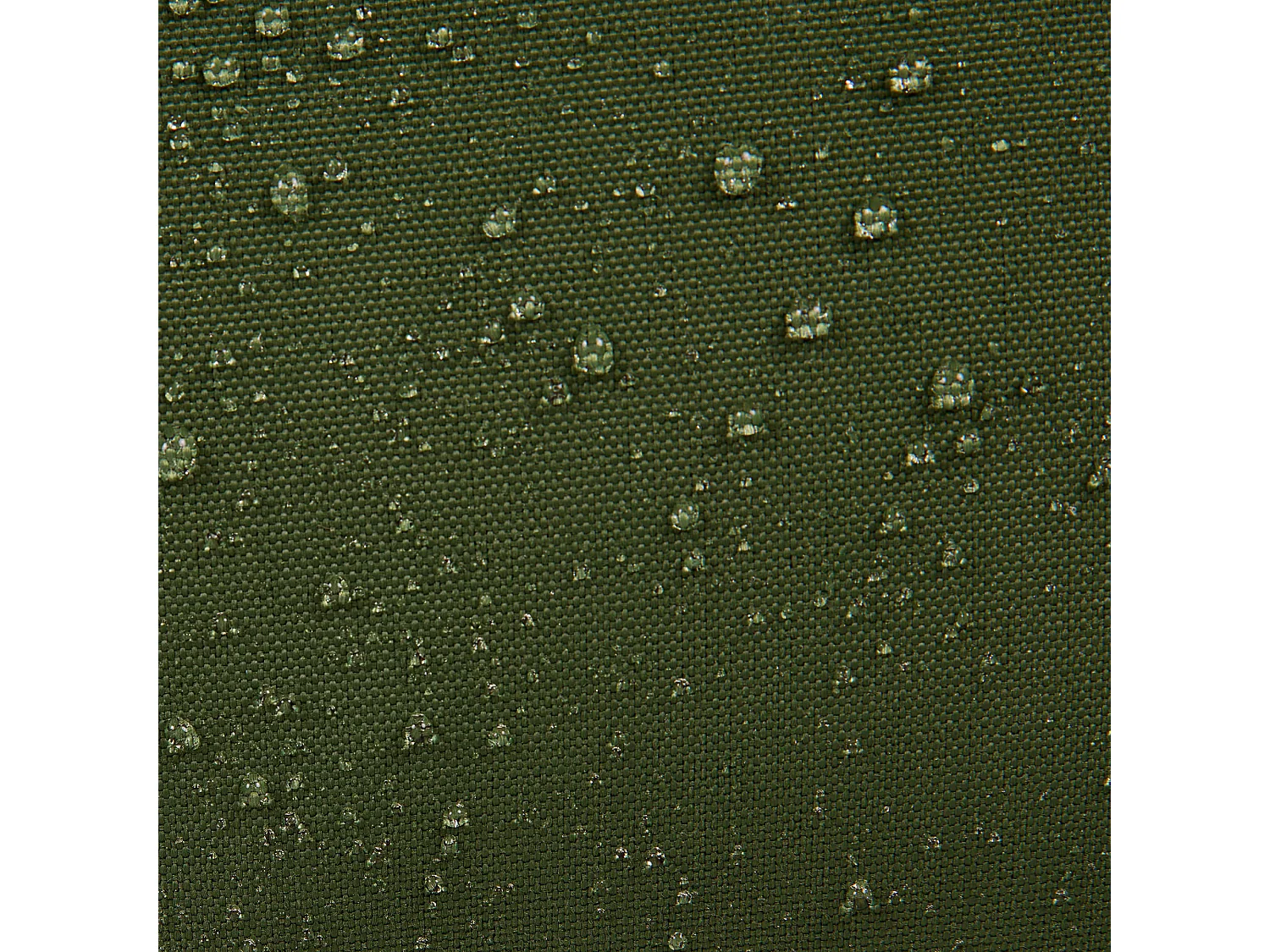 Pouf chauffeuse d'extérieur en oléfine toutes saisons vert kaki - NOVA