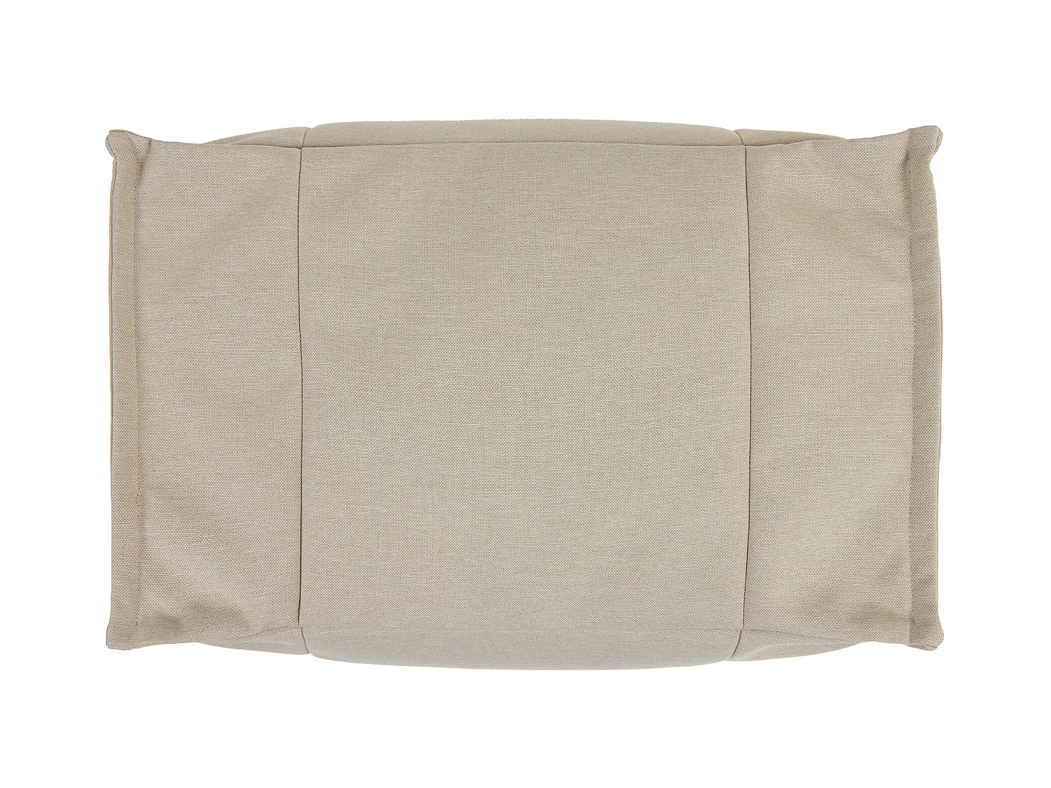 Pouf repose-pieds d'extérieur en oléfine toutes saisons beige - NOVA