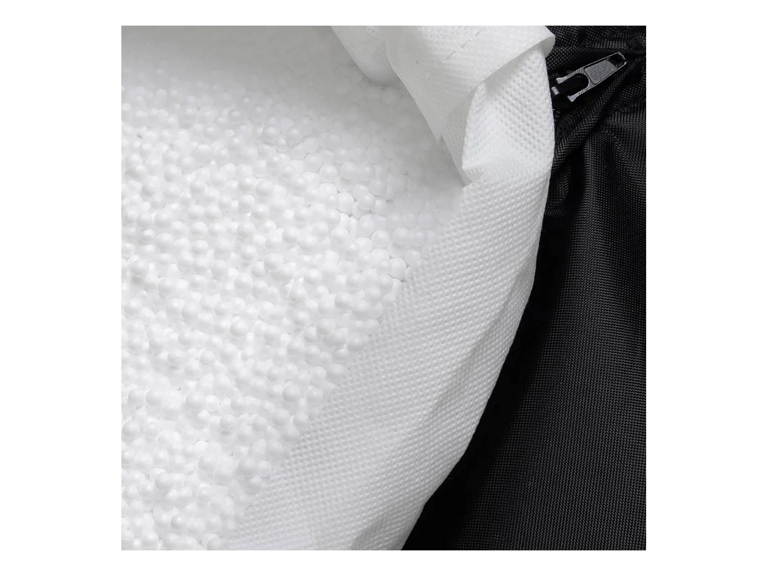 Pouf repose-pieds d'extérieur en oléfine toutes saisons beige - NOVA