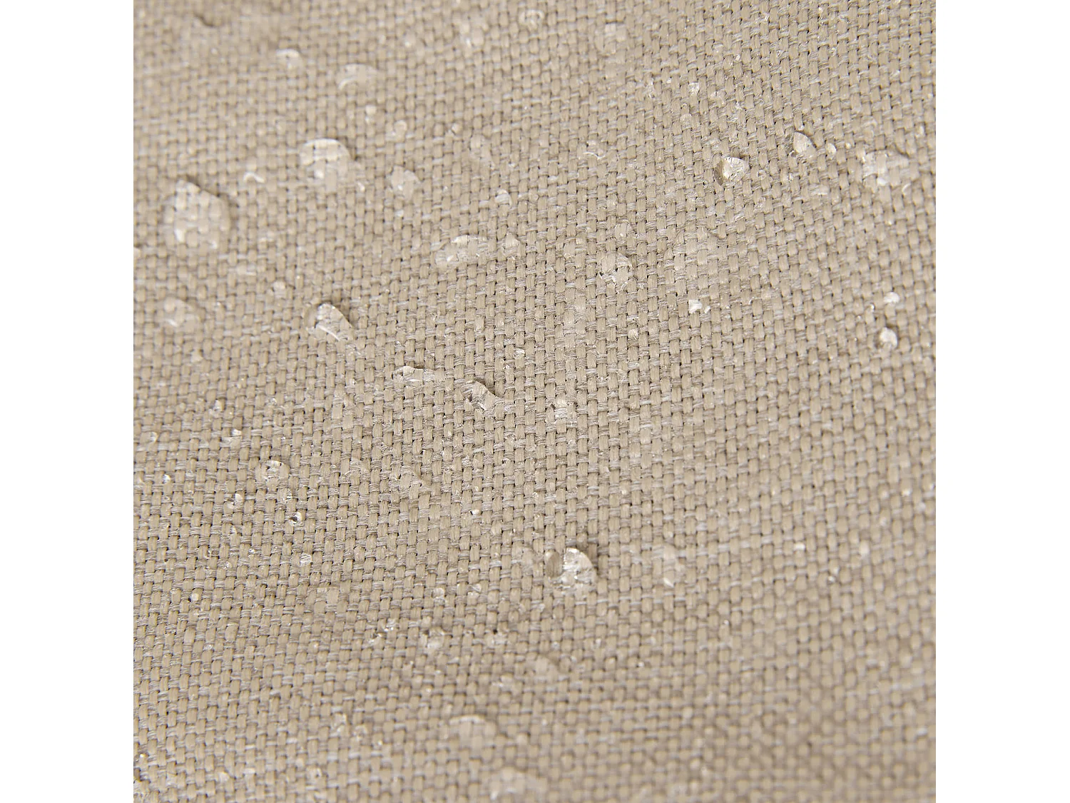 Pouf repose-pieds d'extérieur en oléfine toutes saisons beige - NOVA