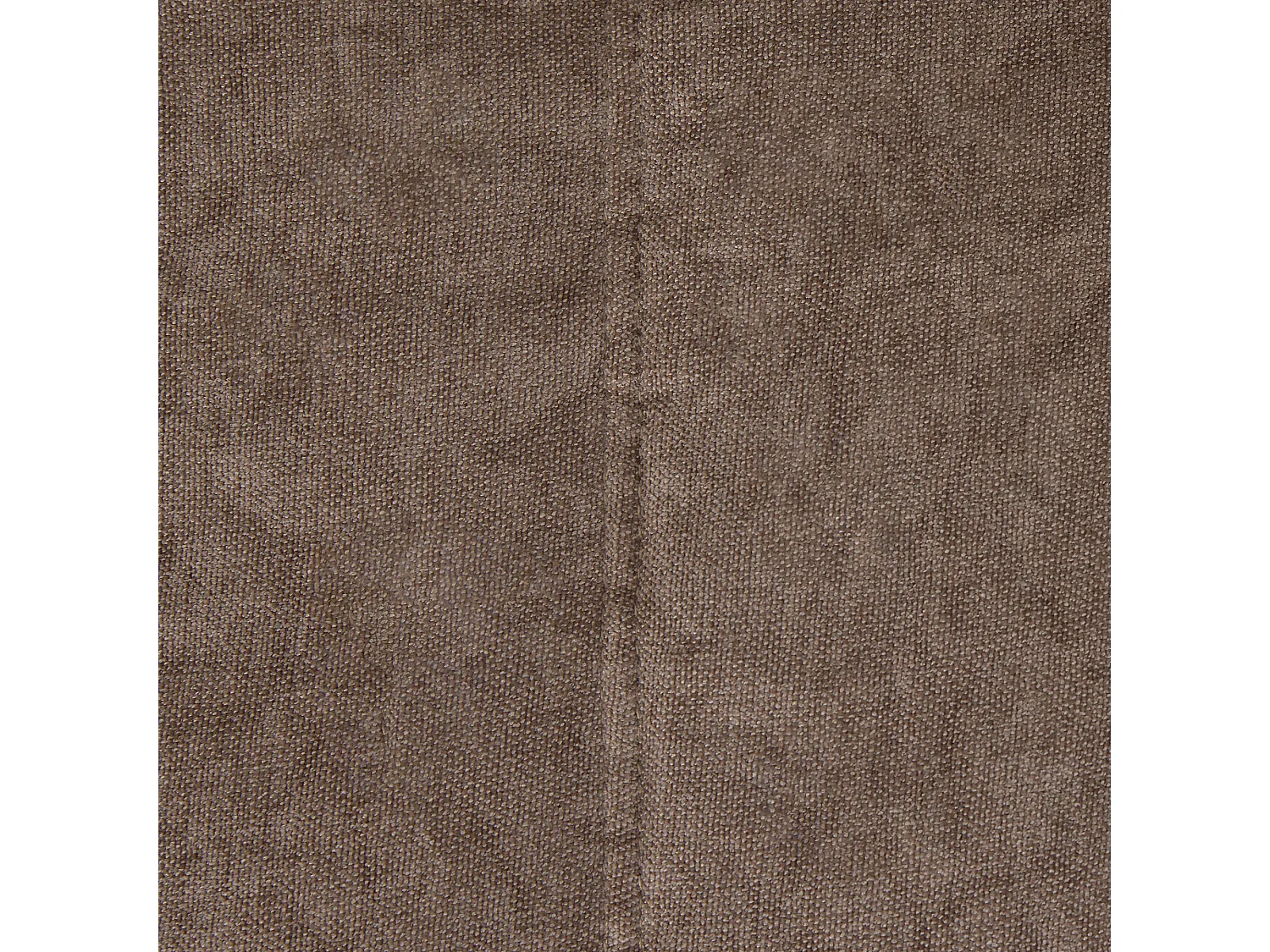 Pouf chauffeuse en tissu chenille garni de mousse extensible, beige - ENZO