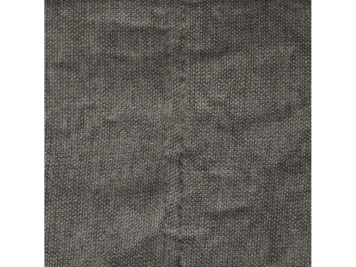 Pouf chauffeuse en tissu chenille garni de mousse extensible, gris - ENZO