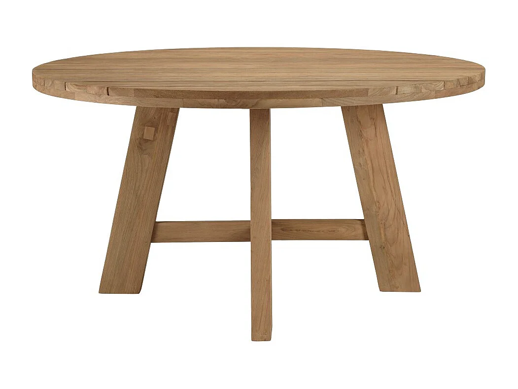 VALERIA - Ensemble de jardin en bois teck recyclé rotin 6 pers.