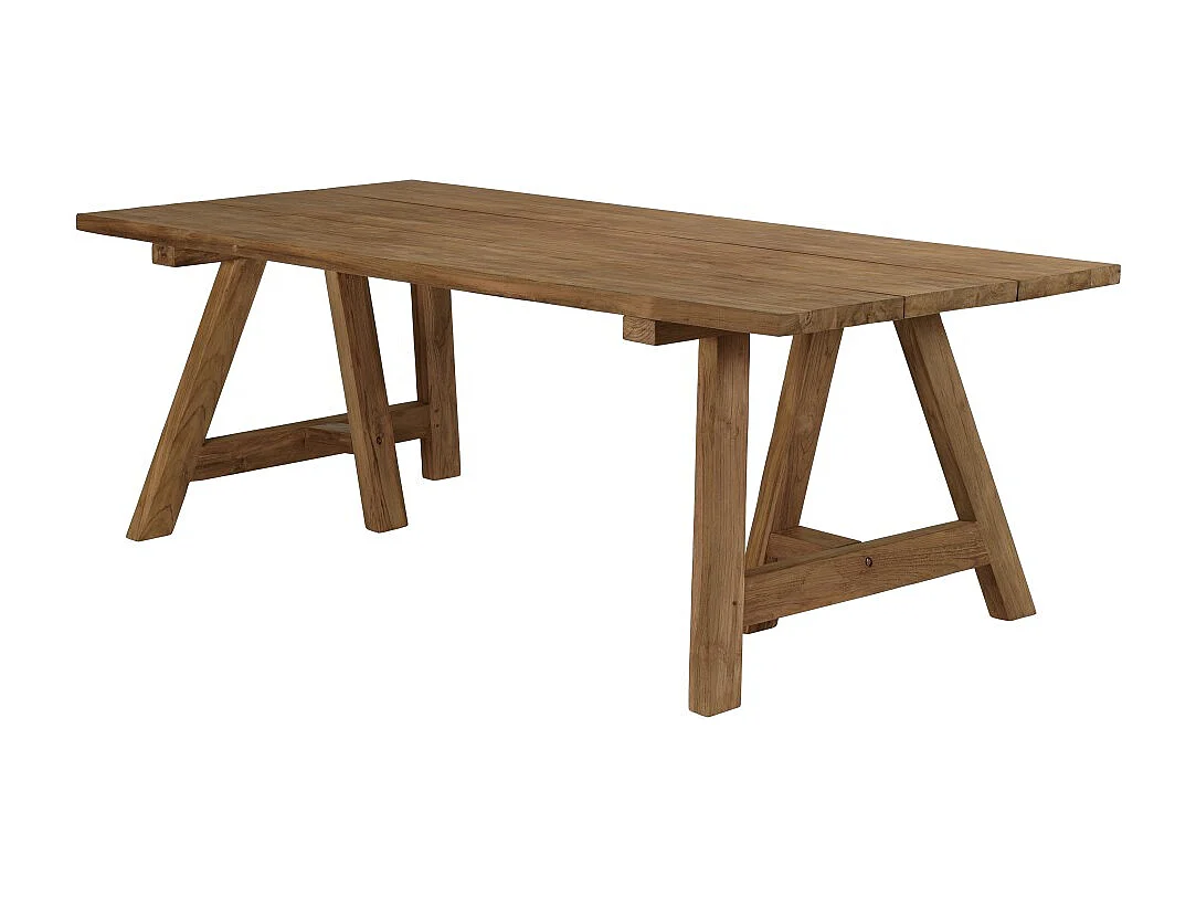 VALERIA - Ensemble de jardin en bois teck de recyclé rotin 6 pers.