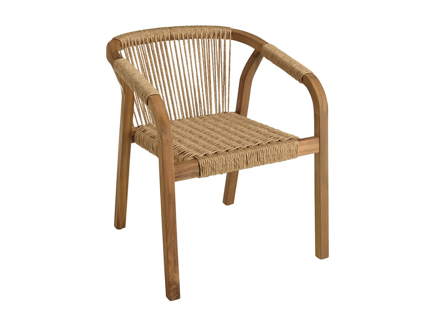 VICK - Ensemble de jardin 6 places Miami en bois d'acacia