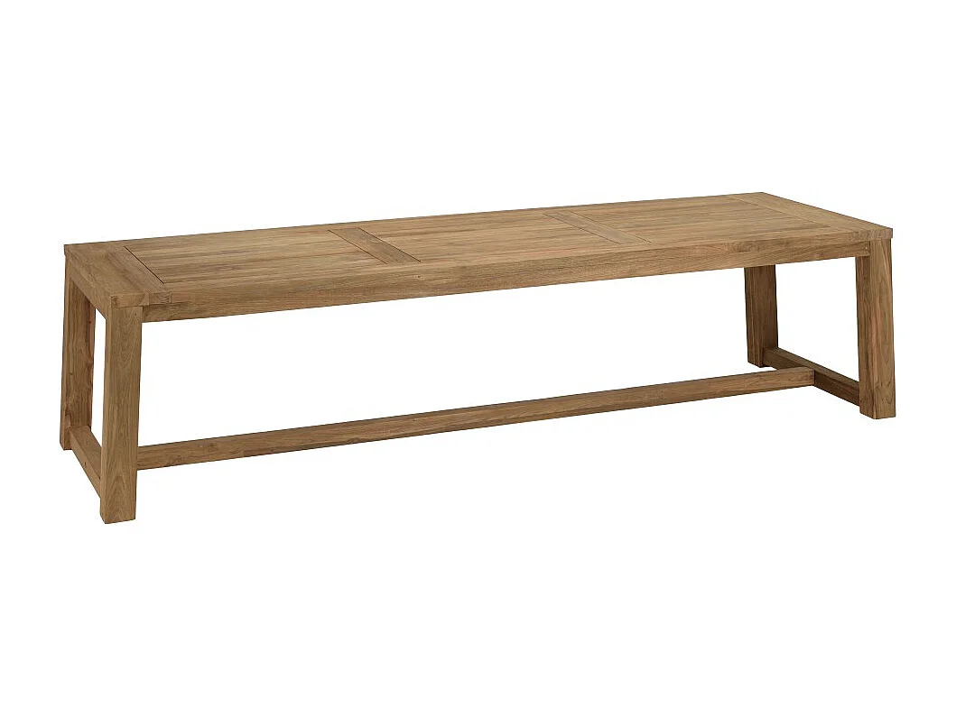 VALERIA - Ensemble de jardin en bois de teck recyclé rotin 8 pers.