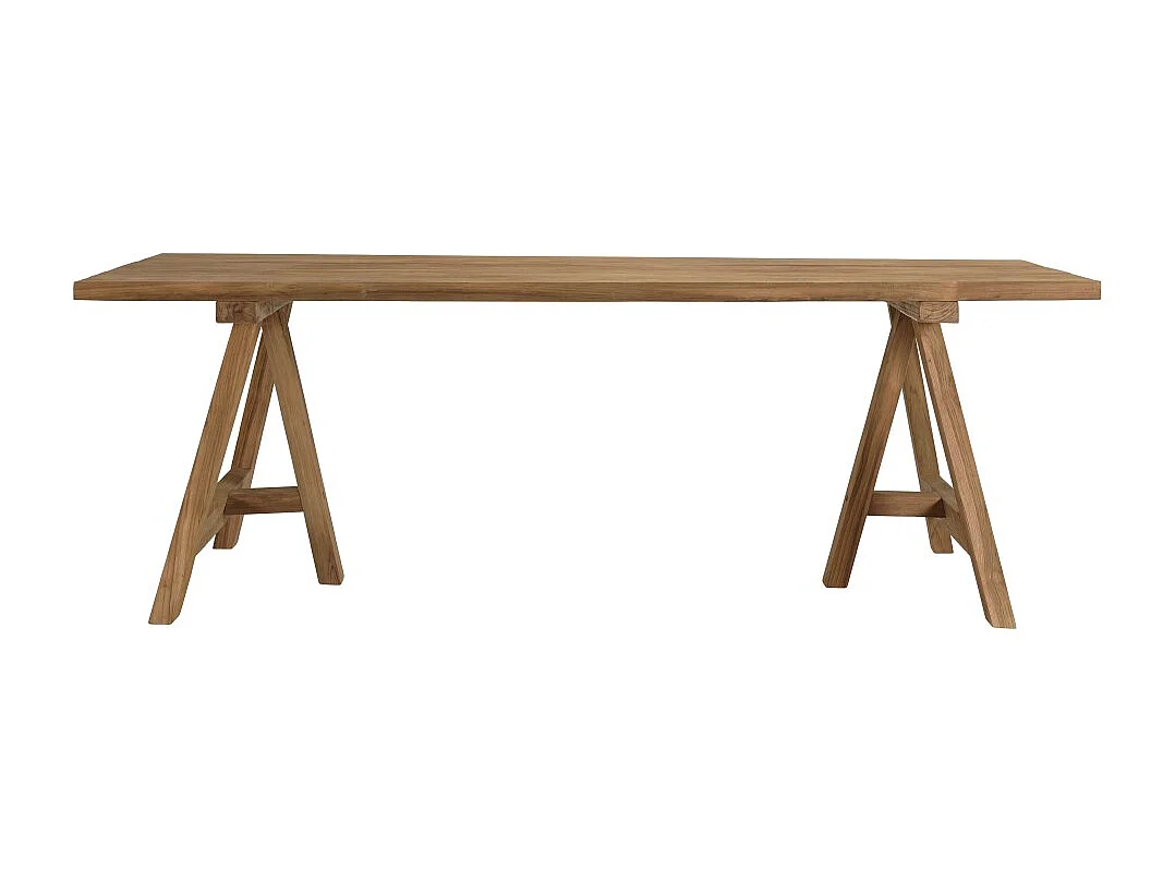 VALERIA - Ensemble de jardin en bois de teck recyclé rotin 6 pers.