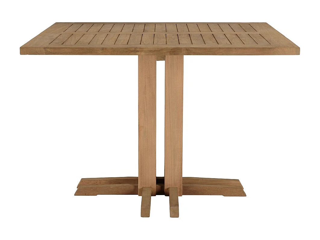 VALERIA - Ensemble de jardin en bois de teck recyclé rotin 4 pers.