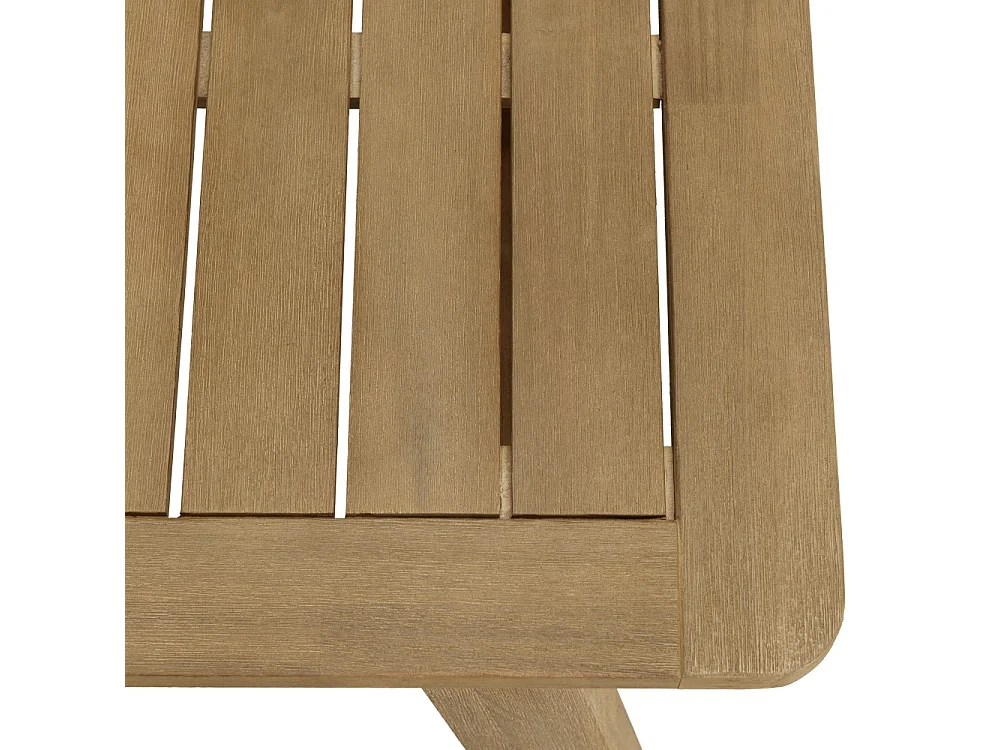 CELESTIN - Salon de jardin acacia/cordage synthétique 6 personnes vert