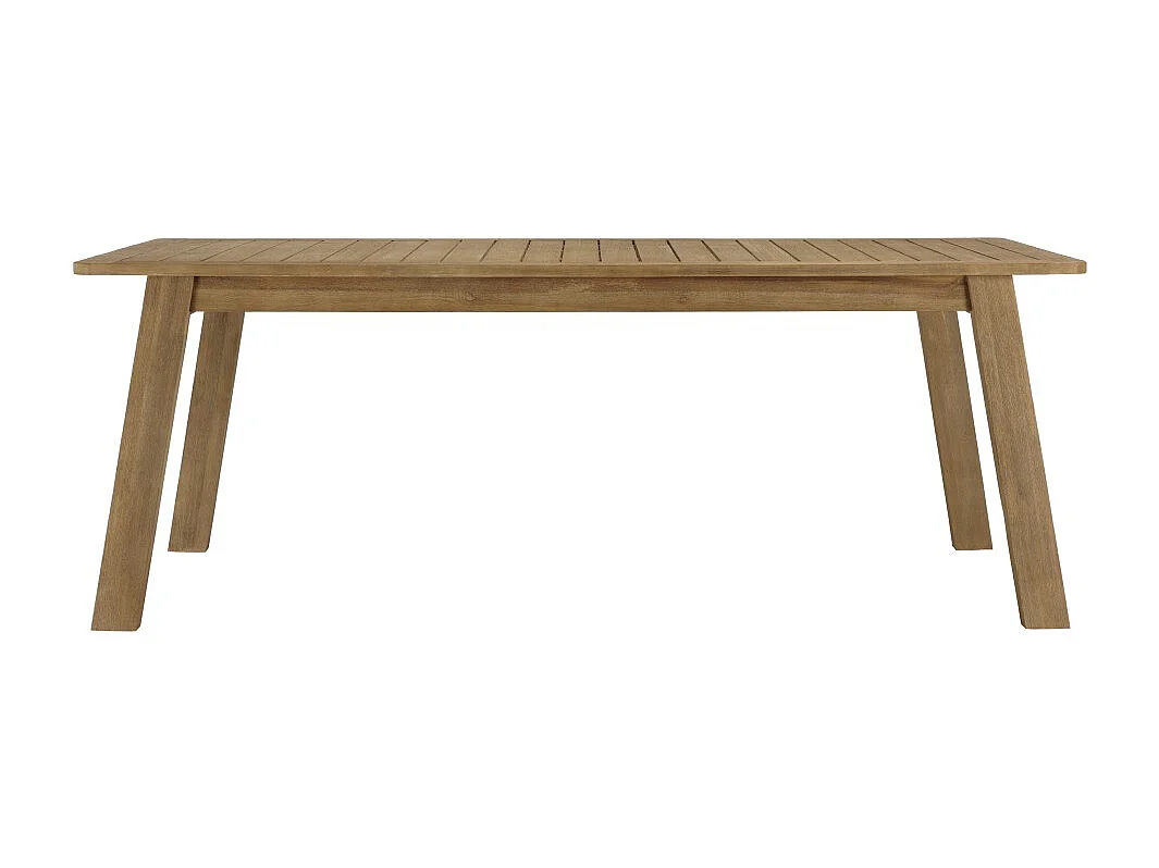 CELESTIN - Salon de jardin acacia/cordage synthétique 6 personnes vert