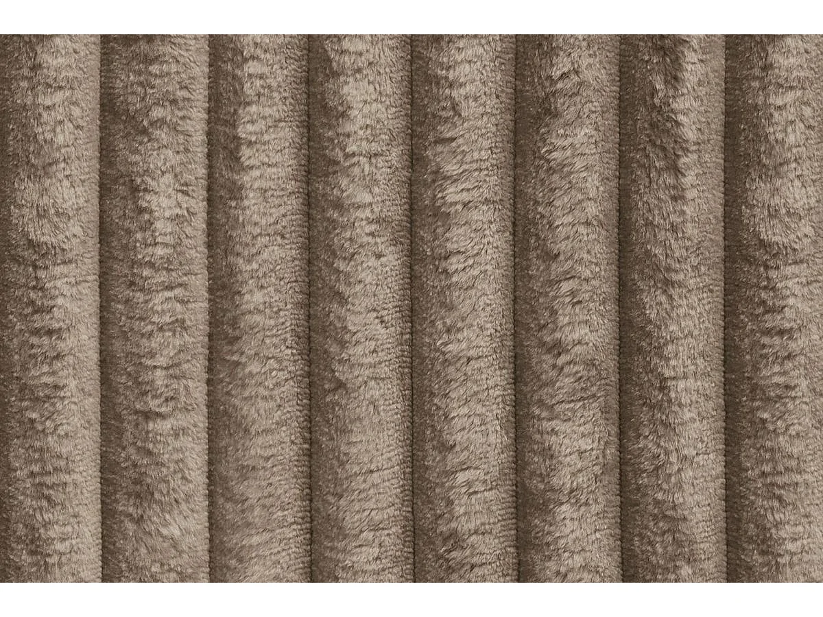Pouf modulable et convertible - Velours côtelé XL - Marron