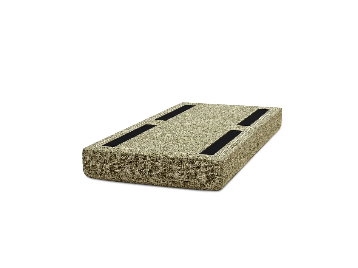 Pouf convertible et modulable - Tissu tweed Vert