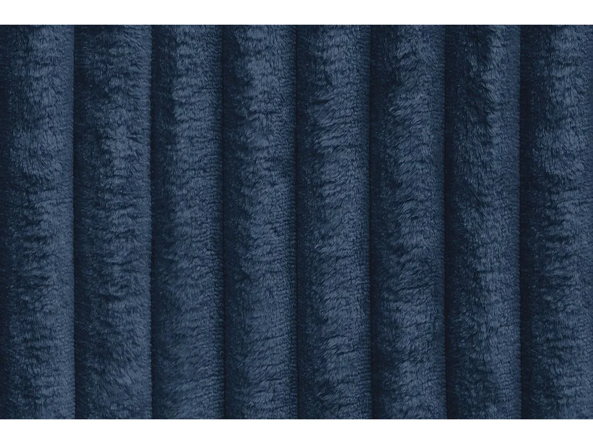 Pouf modulable et convertible - Velours côtelé XL - Bleu