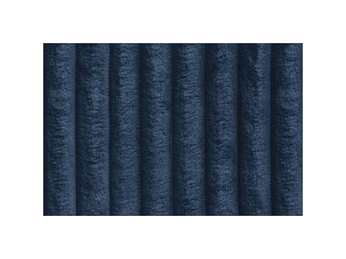 XL blauwe corduroy poef