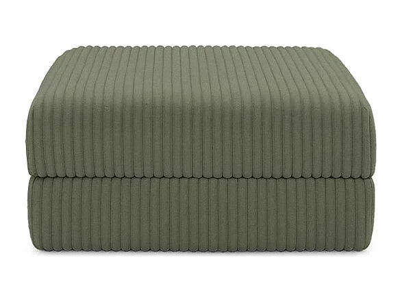 Pouf modulable et convertible - Velours côtelé XL - Vert