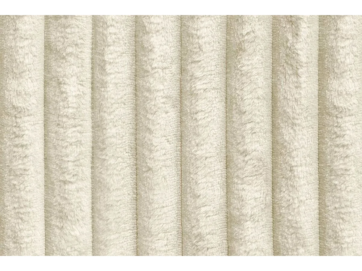 Pouf modulable et convertible - Velours côtelé XL - Beige
