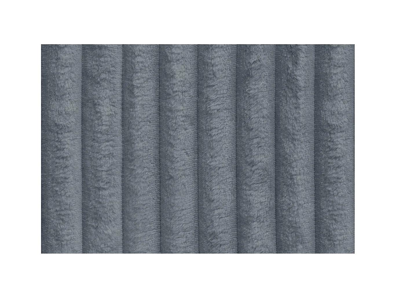 Pouf modulable et convertible - Velours côtelé XL - Gris