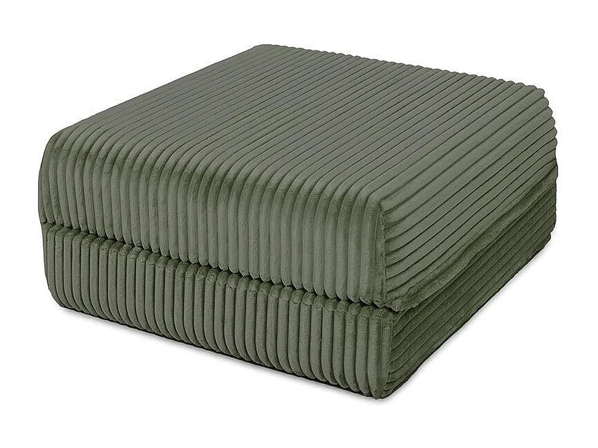 Canapé d'angle modulable et convertible 4 places - Velours côtelé XL - Vert