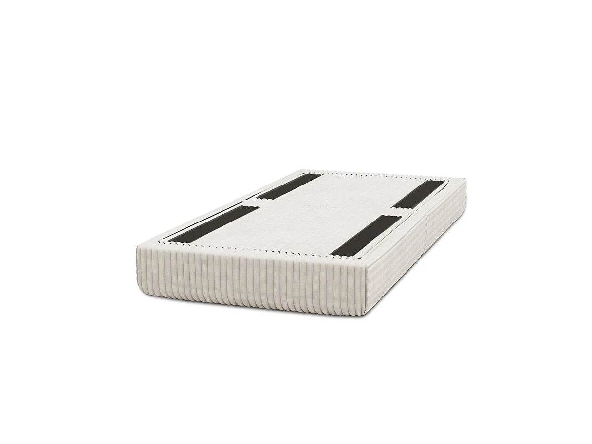 XL witte corduroy poef