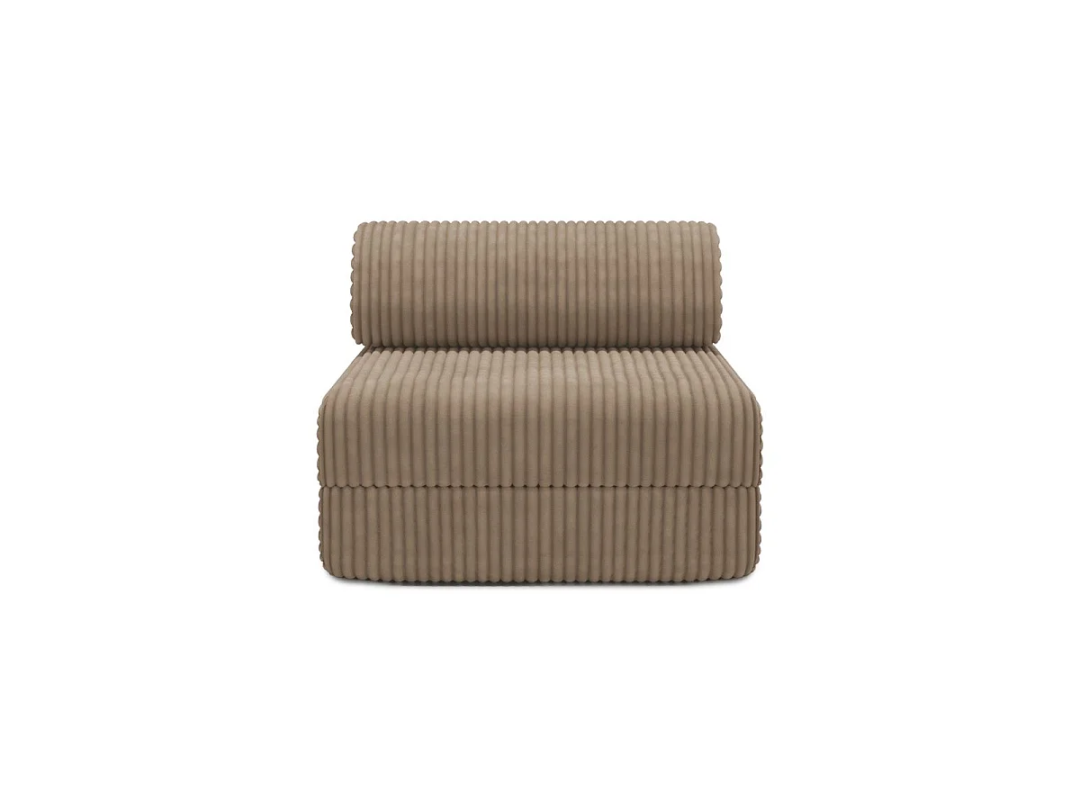XL bruine corduroy fauteuil