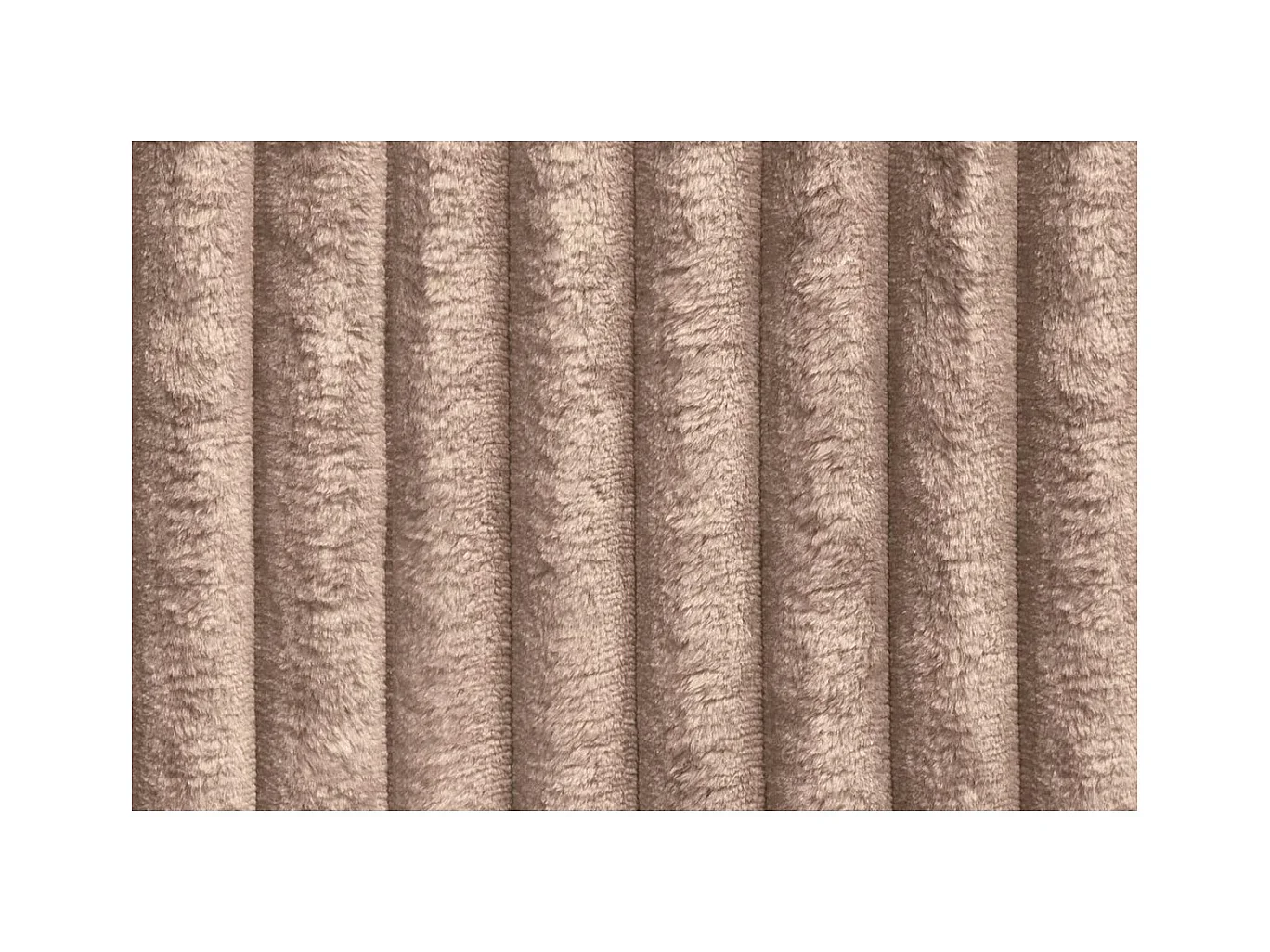 Canapé droit modulable et convertible 3 places - Velours côtelé XL - Marron