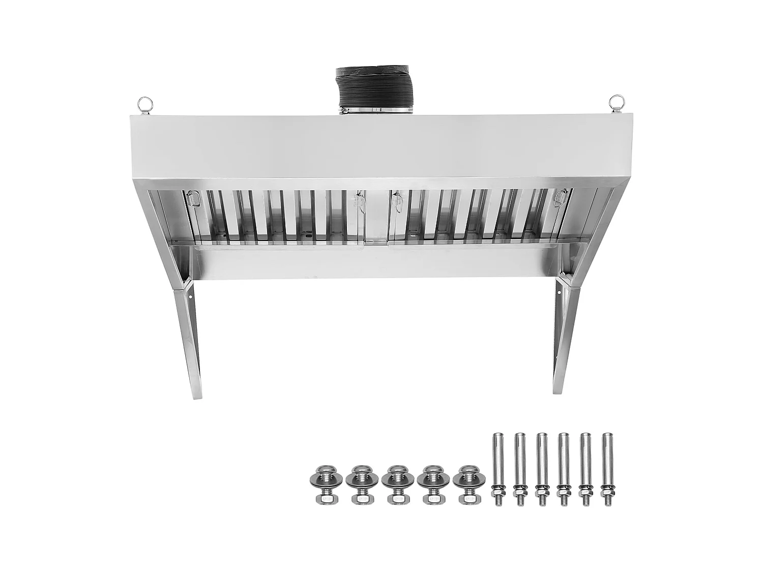 Hotte d'Extraction SucceBuy Commerciale 12.7CM, Ventilation pour Camion de Restauration en Acier Inoxydable 201