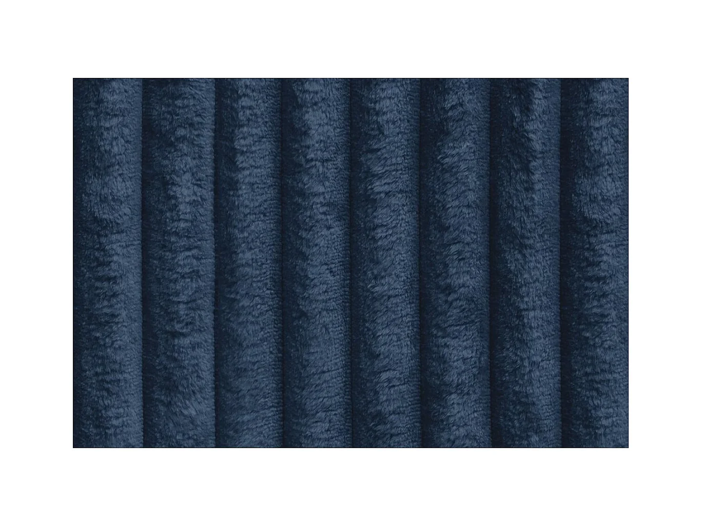 Canapé droit modulable et convertible 3 places - Velours côtelé XL - Bleu