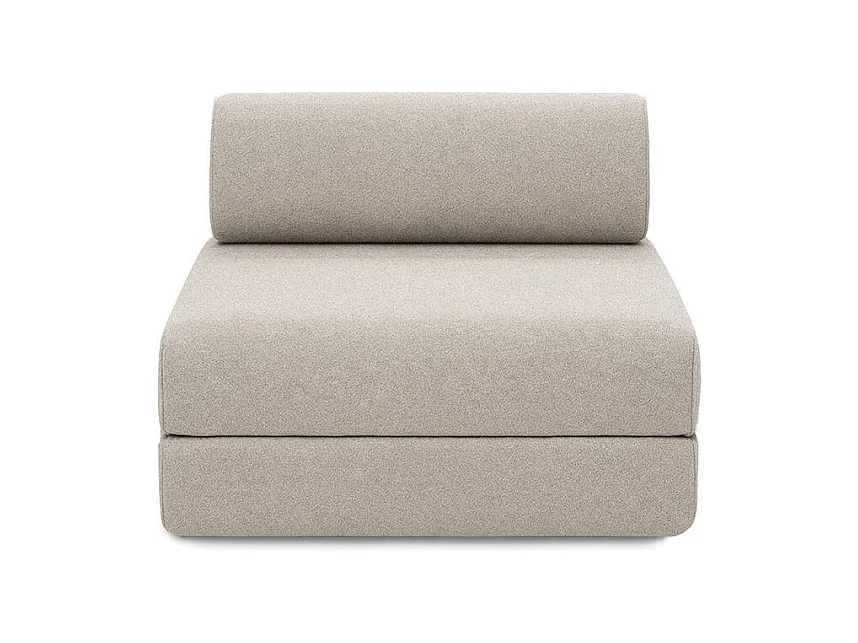 Fauteuil de jardin modulable et convertible - Tissu imperméable - Beige clair