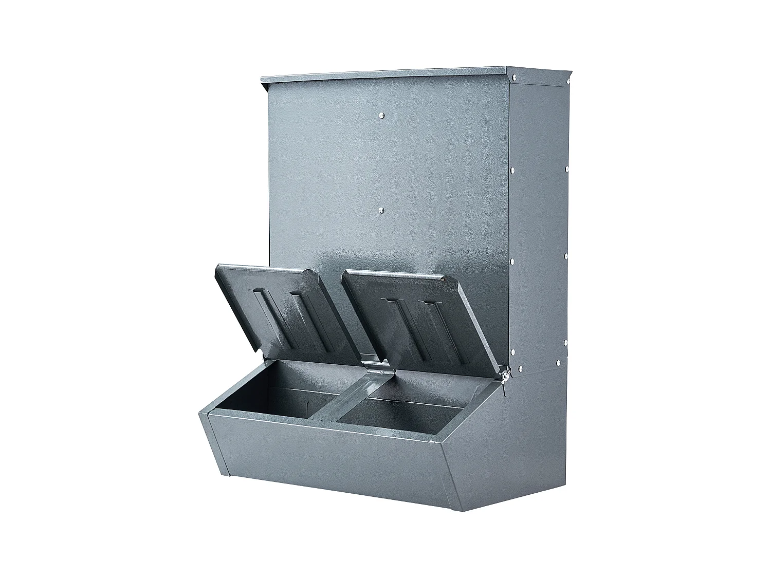 Comedouro para Porcos SucceBuy, 130 L, Porta Dupla de Metal Capaz de Acolher Até 8 Porcos