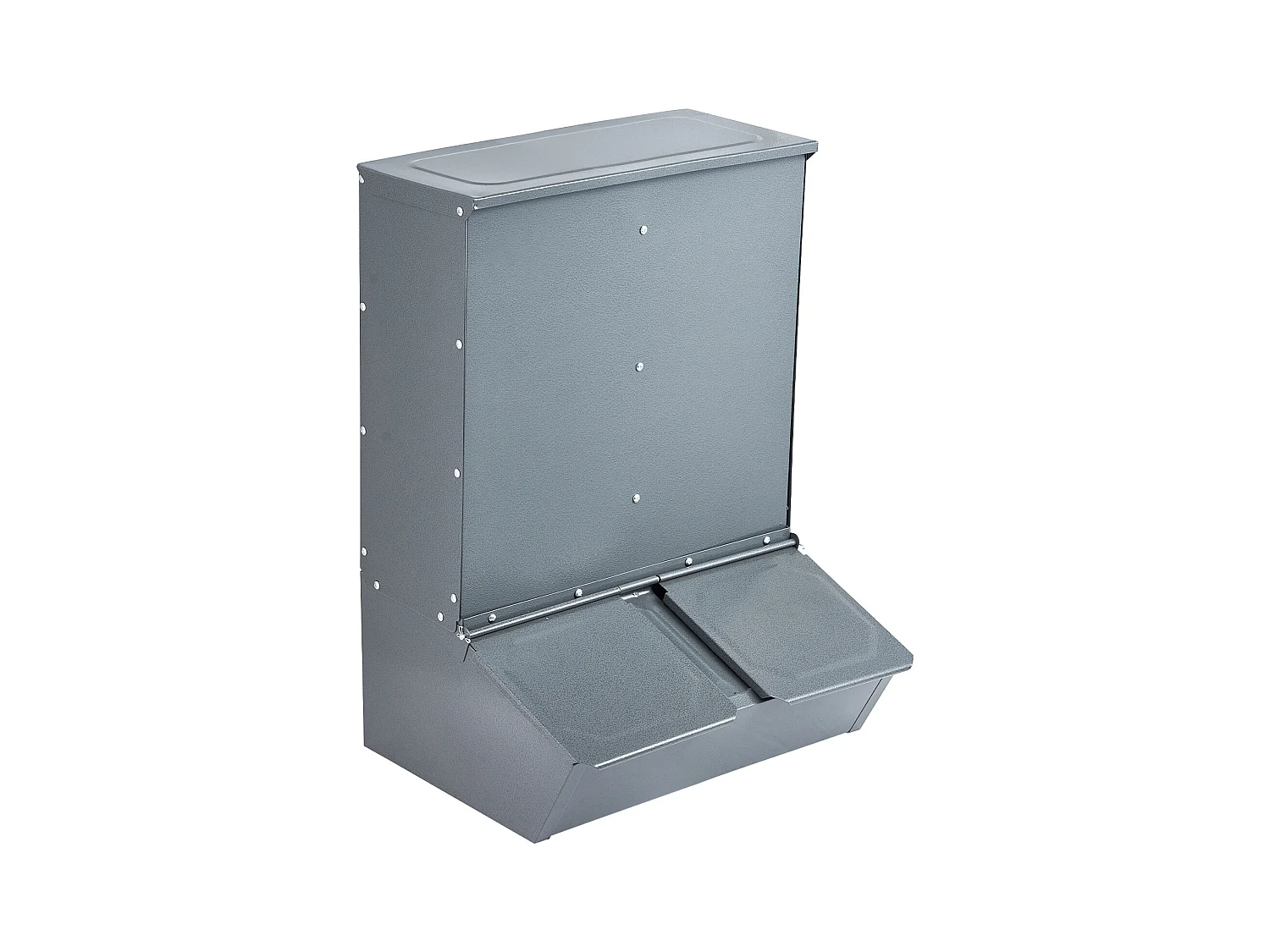 Comedouro para Porcos SucceBuy, 130 L, Porta Dupla de Metal Capaz de Acolher Até 8 Porcos