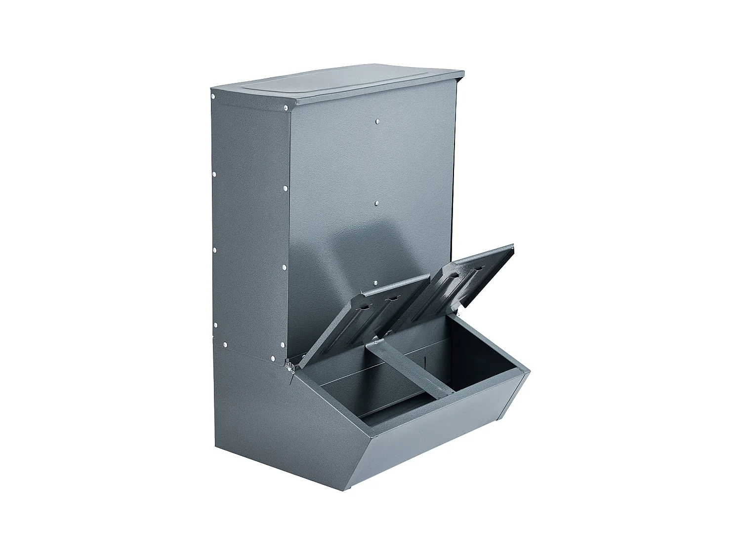 Comedouro para Porcos SucceBuy, 130 L, Porta Dupla de Metal Capaz de Acolher Até 8 Porcos