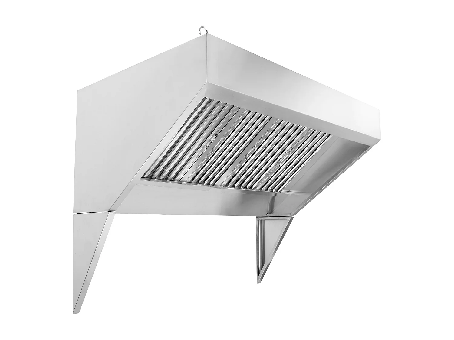 Cappa per Cucina SucceBuy Commerciale 20.32CM Camion di Cibo 201 in Acciaio Inossidabile, Filtri a Griglia Removibili a Forma di U, Resistente alla Ruggine