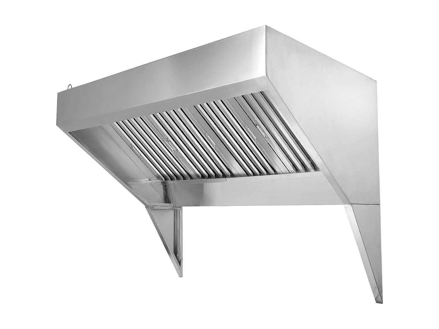 Hotte de Cuisine SucceBuy Commerciale 20.32CM Camion Alimentaire 201 en Acier Inoxydable, Filtres à Grille Amovibles en Forme de U, Résistant à la Rouille
