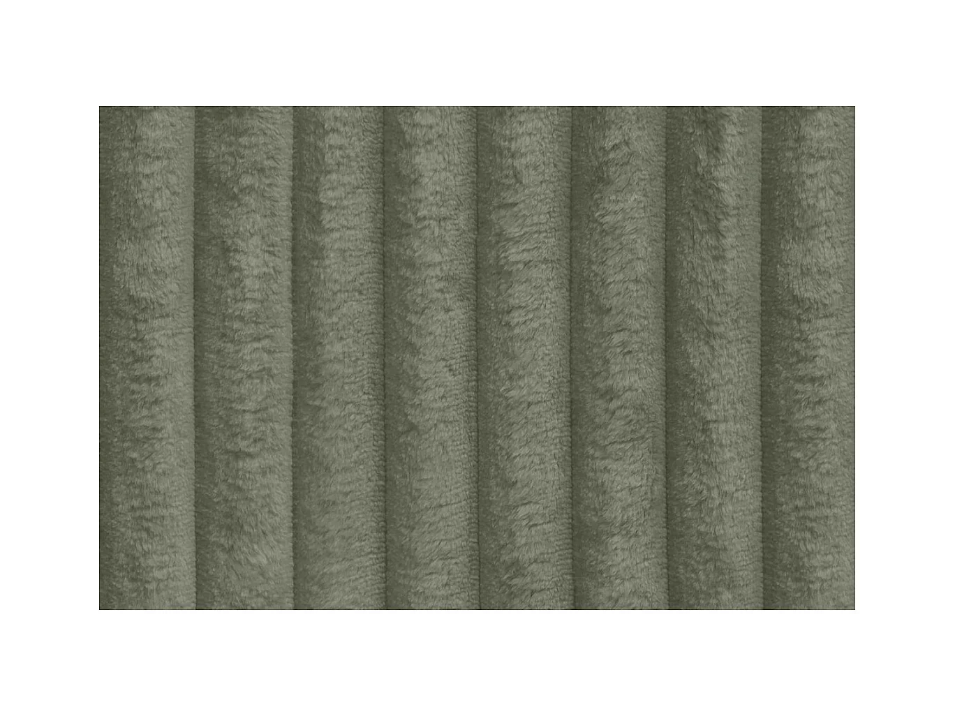 Méridienne modulable et convertible - Velours côtelé XL - Vert