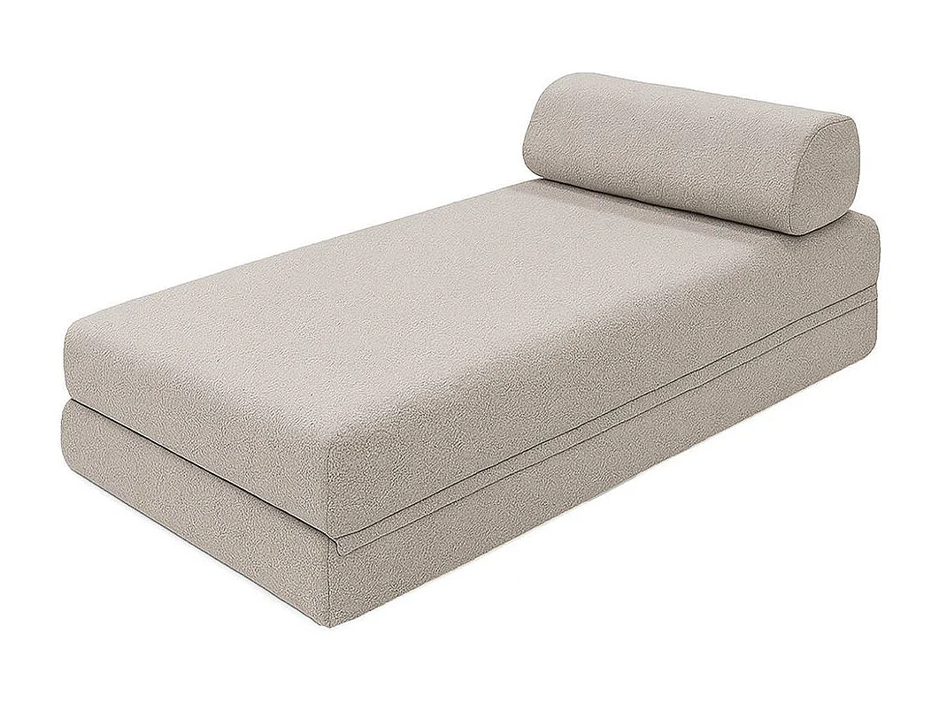 Méridienne de jardin modulable et convertible - Tissu imperméable - Gris