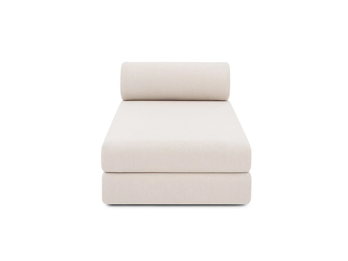 Méridienne de jardin modulable et convertible - Tissu imperméable - Gris