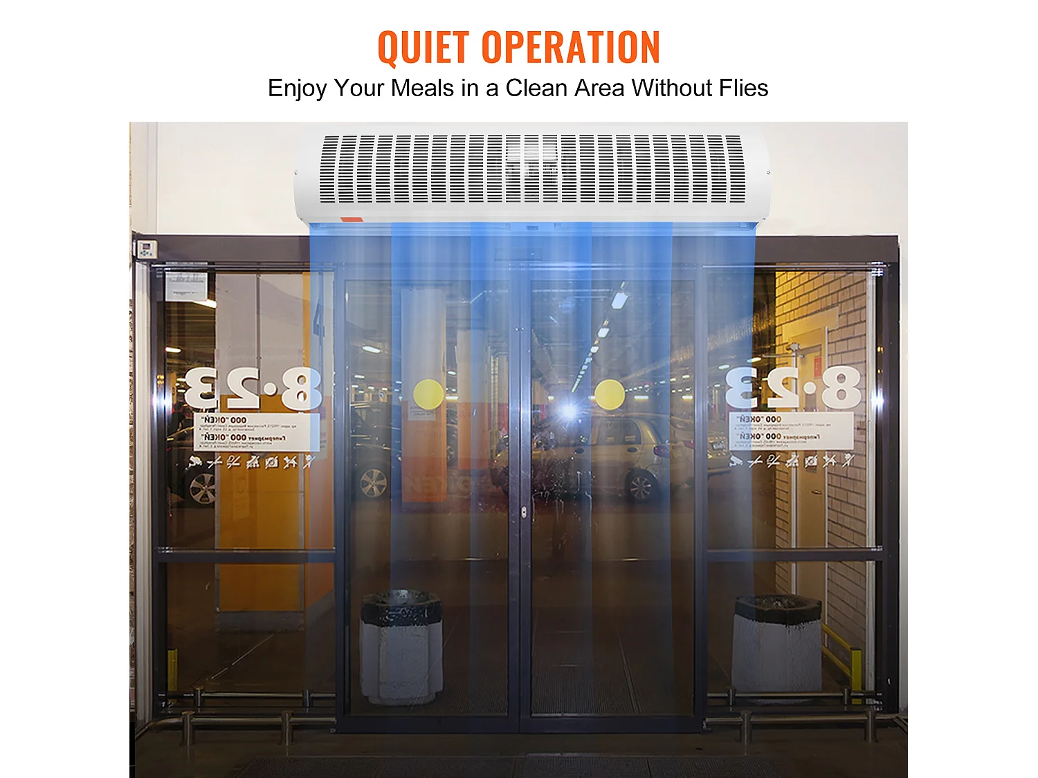 Cortina de Ar Interior Comercial SucceBuy, 1,2 m, 2802 m³/h, 2 Velocidades, Certificação UL