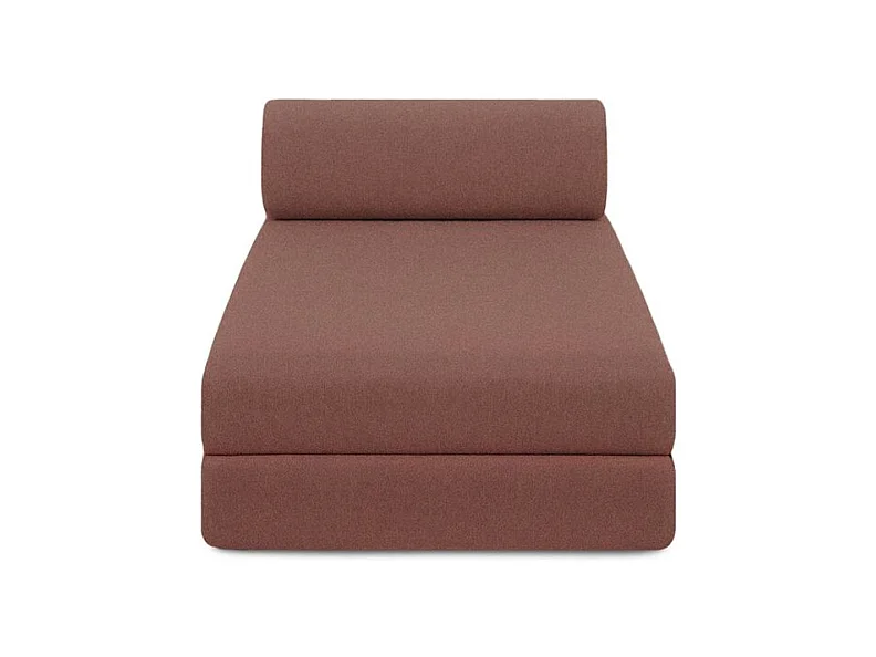 Méridienne modulable et convertible - Tissu lisse - Terracotta