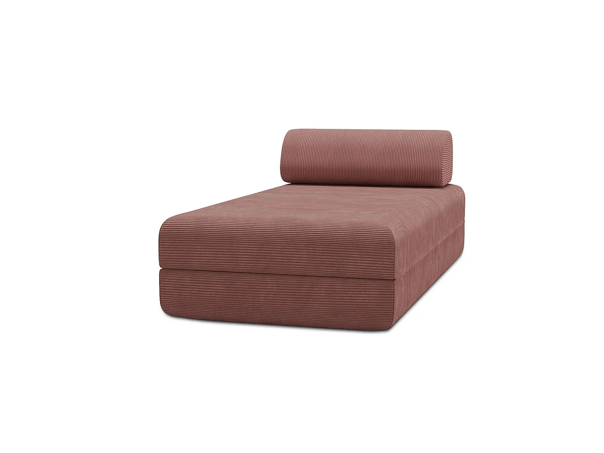 Chaise longue convertible de pana rosa
