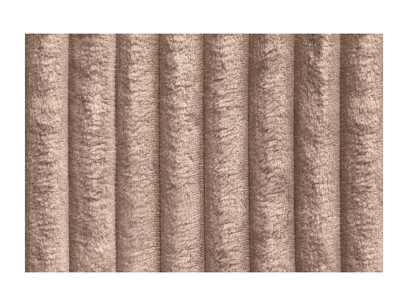 Méridienne modulable et convertible - Velours côtelé XL - Marron