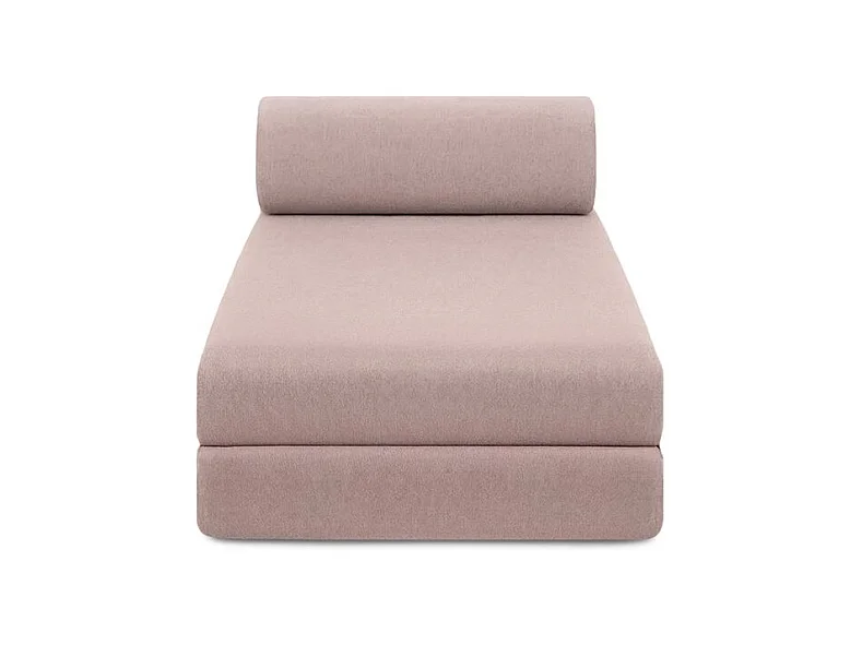 Méridienne modulable et convertible - Tissu lisse - Rose