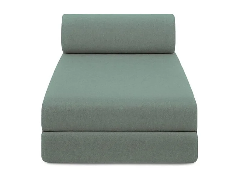 Méridienne modulable et convertible - Tissu lisse - Bleu vert