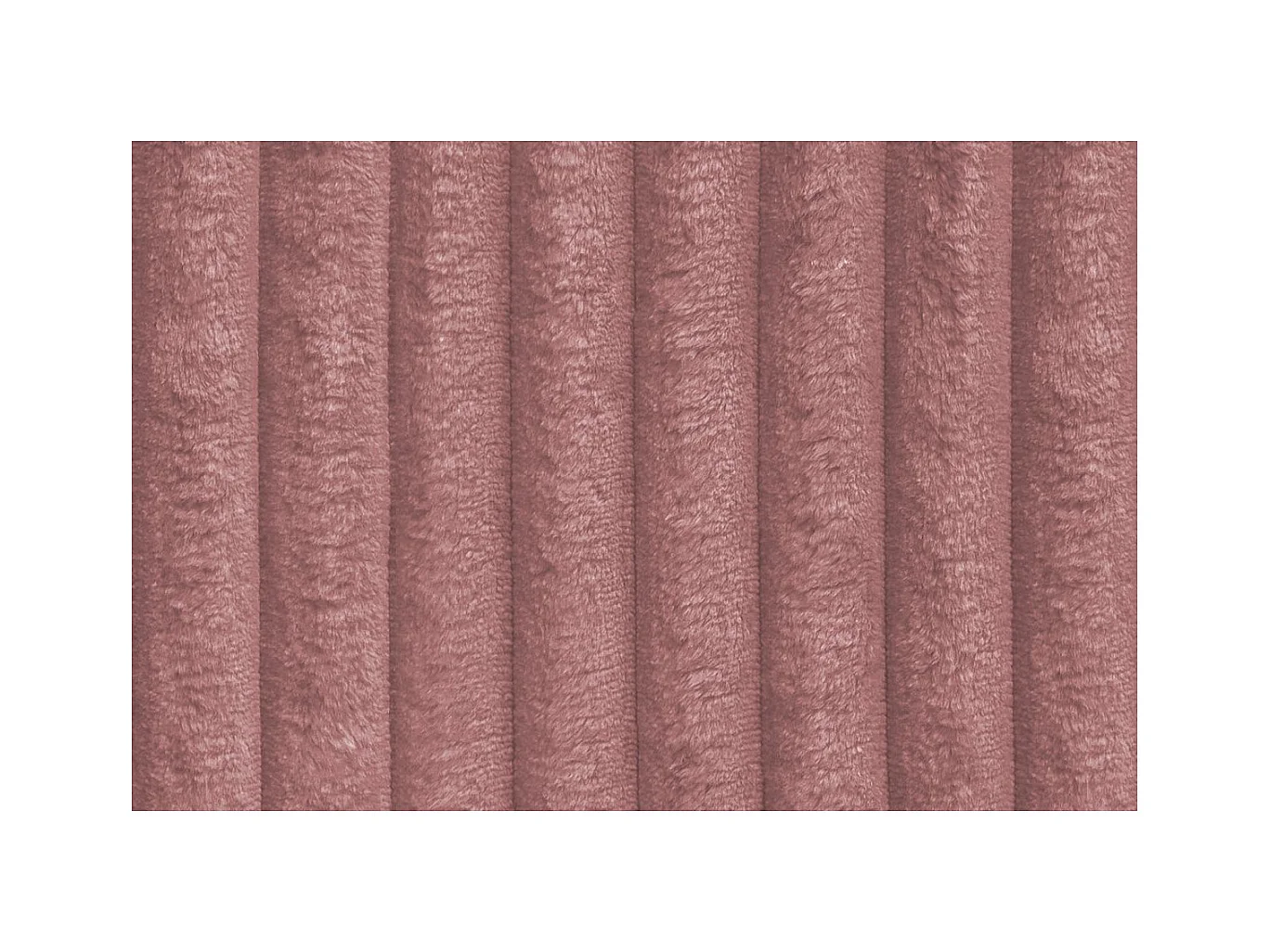 Méridienne modulable et convertible - Velours côtelé XL - Rose