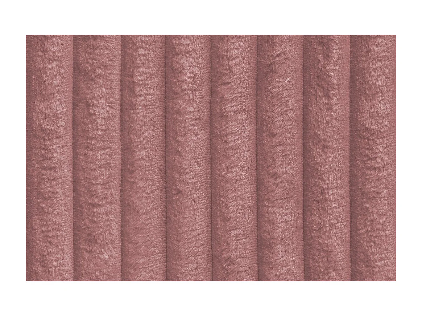 Méridienne modulable et convertible - Velours côtelé XL - Rose